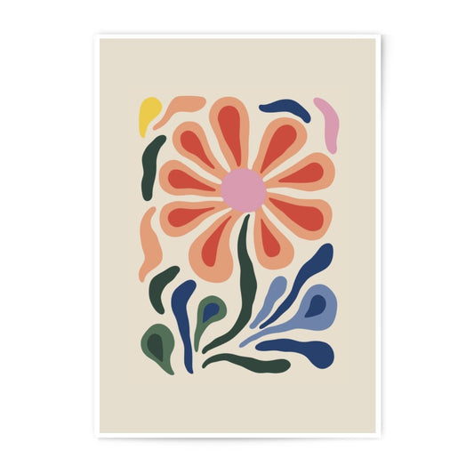 Floral Photographic Print, Abstract Flower Art, Colorful Botanical Decor, Modern Art Print, Flower Wall Art, Home Decor - Tawshia