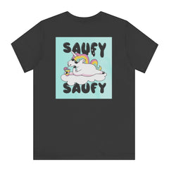 Saucy Saucy Unicorn Fun and Vibrant Shirt product
