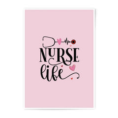 Nurse Life Photographic Print, Healthcare Decor, Heartbeat Art, Gift for Nurses, Medical Professional Wall Art, Stethoscope Design - Tawshia