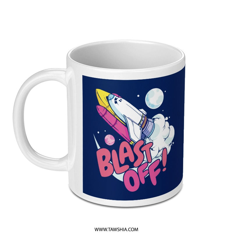 Blast Off Space Shuttle Mug product type