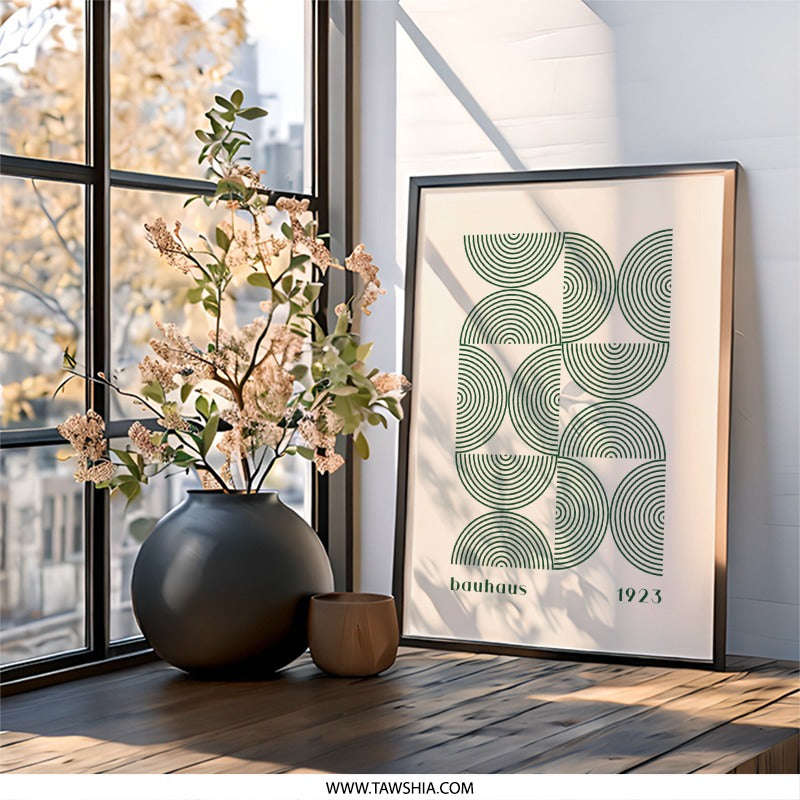Bauhaus Wall Art, Geometric Print, 1923 Poster, Modern Art Print, Home Decor, Minimalist Wall Decor, Abstract Art Print, Gallery Wall Art - Tawshia
