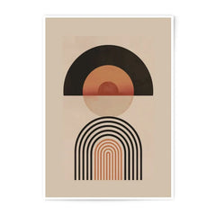 Abstract Geometric Photographic Print, Modern Wall Art, Minimalist Decor, Boho Art, Home Decor, Arch Print, Circle Print, Sunset Art - Tawshia