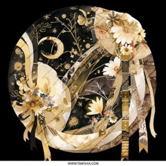 Floral Elephant Pinback Button, Celestial Art Button, Animal Lover Gift, Decorative Button, Unique Accessories, Trendy Pin - Tawshia