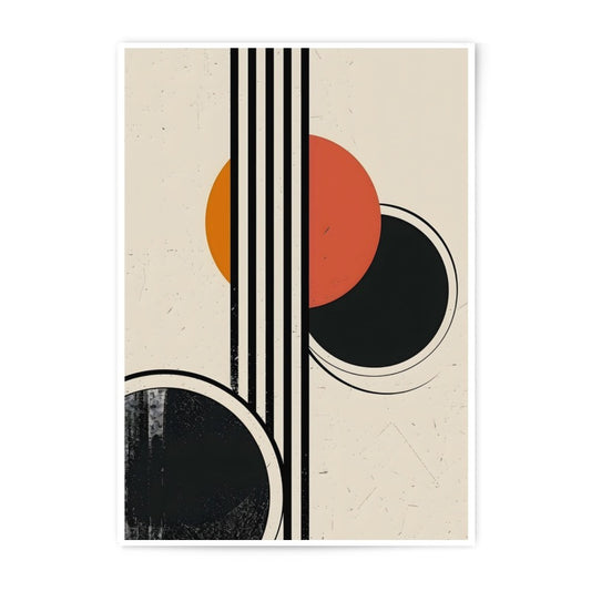 Modern Geometric Photographic Print, Abstract Art Print, Circle Line Design, Minimalist Wall Art, Home Decor Photo - Tawshia