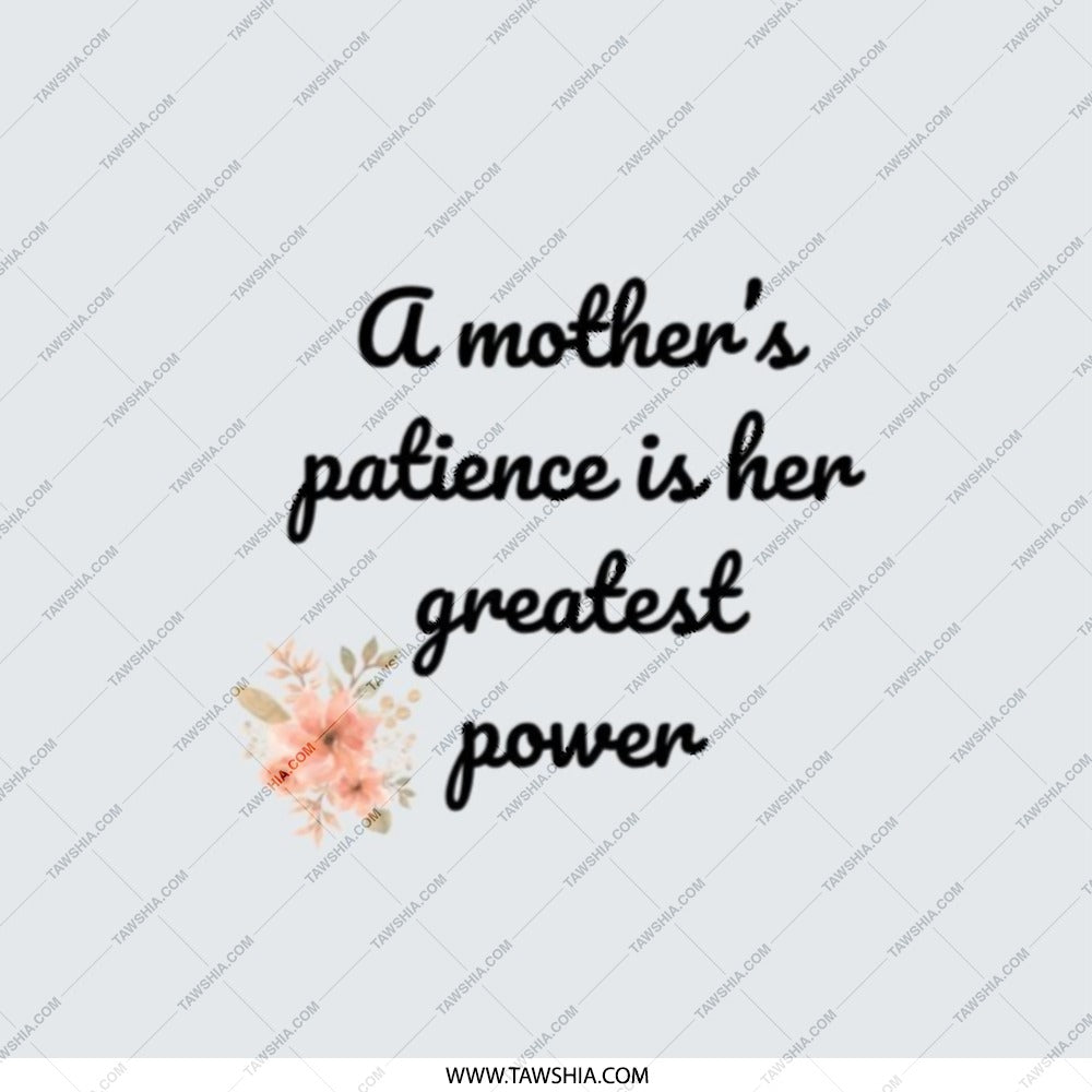 Mother's Patience Pocket Mirror, Floral Design, Mom Gift, Handbag Mirror, Makeup Mirror, Women's Gift, Inspirational Quote - Tawshia