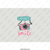 Smile Camera Tumbler, Inspirational Quote Tumbler, Photographer Gift, You Are A Reason To Smile, Travel Tumbler, Cute Coffee Tumbler - Tawshia
