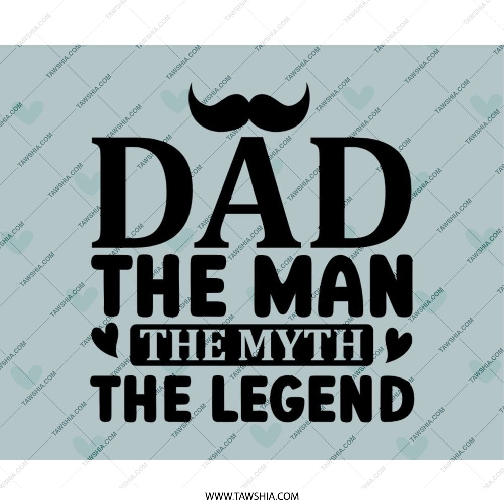 Dad The Man MousePad, Fathers Day Gift Idea, Funny Dad Mouse Pad, Unique Dad Gift, Office Decor, Gift for Him, Legendary Dad Mouse Pad - Tawshia