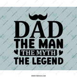 Dad The Man MousePad, Fathers Day Gift Idea, Funny Dad Mouse Pad, Unique Dad Gift, Office Decor, Gift for Him, Legendary Dad Mouse Pad - Tawshia