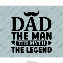 Dad The Man MousePad, Fathers Day Gift Idea, Funny Dad Mouse Pad, Unique Dad Gift, Office Decor, Gift for Him, Legendary Dad Mouse Pad - Tawshia