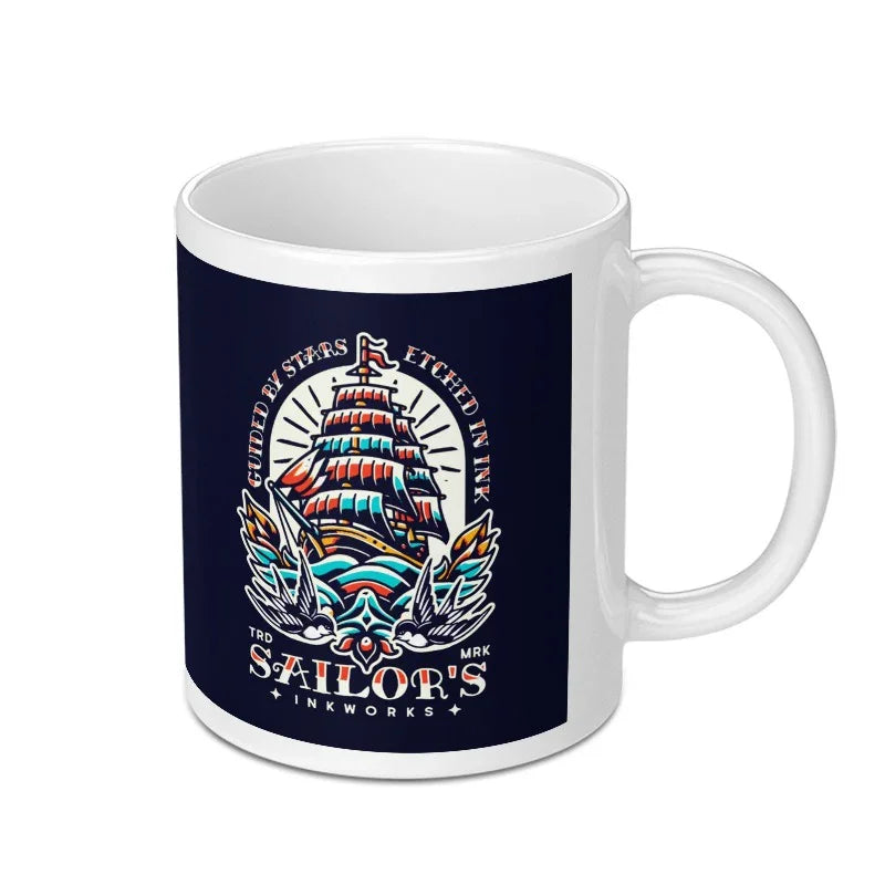 Guided by Stars Etched in Ink Sailors Mug product