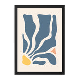 Abstract Shapes Wall Art, Modern Art Print, Minimalist Wall Decor, Blue and Yellow Wall Art, Trendy Home Decor, Statement Wall Art - Tawshia