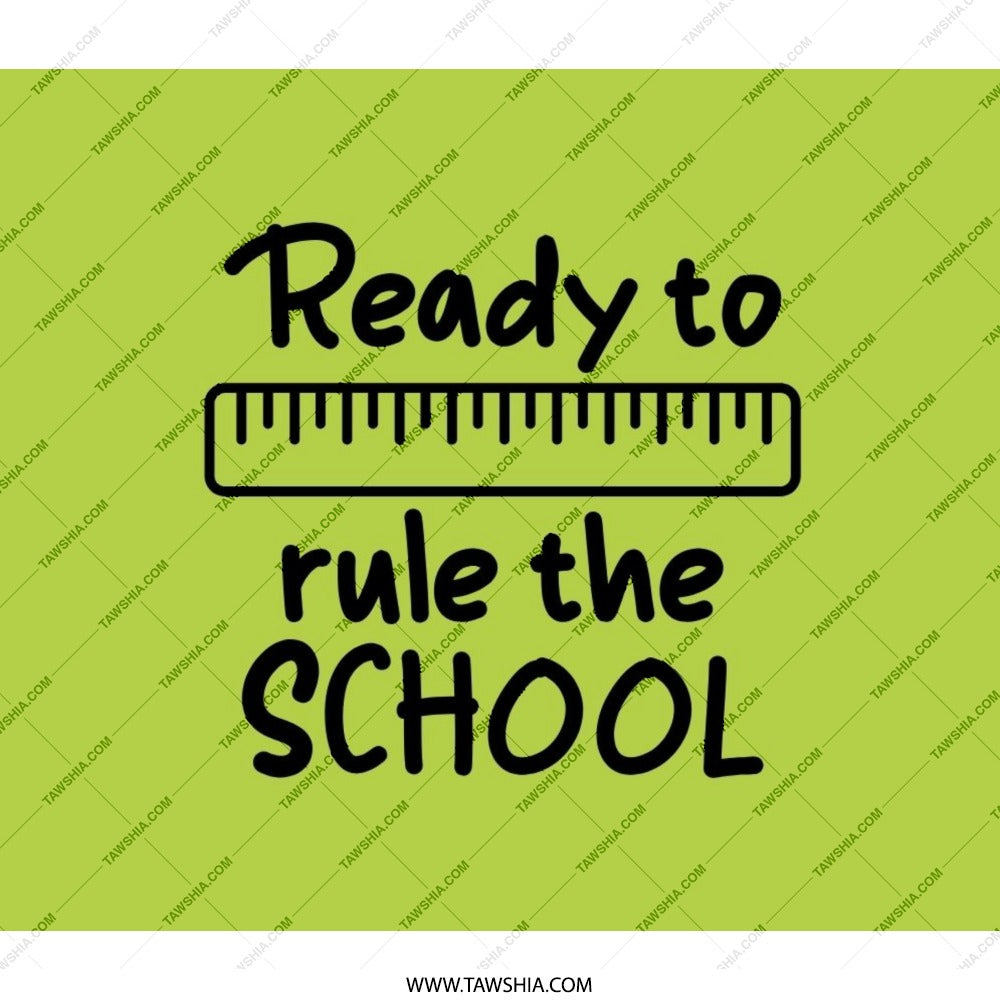 Ready To Rule Backpack, School Backpack, Student Backpack, Ruler Design, School Gifts, School Supplies, Backpack For Kids - Tawshia