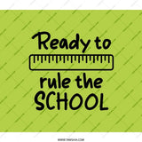 Ready To Rule Backpack, School Backpack, Student Backpack, Ruler Design, School Gifts, School Supplies, Backpack For Kids - Tawshia
