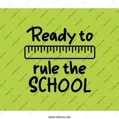 Ready To Rule Backpack, School Backpack, Student Backpack, Ruler Design, School Gifts, School Supplies, Backpack For Kids - Tawshia