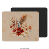 Floral MousePad, Botanical Computer Accessory, Elegant Desk Mat, Autumn Flowers Mouse Pad, Aesthetic Office Decor, Trending Gift Idea - Tawshia