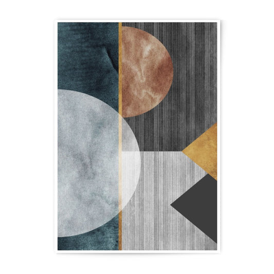 Geometric Photographic Print, Abstract Shapes Art, Modern Wall Decor, Circle Triangle Print, Home Decor Art Print, Unique Photography - Tawshia
