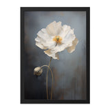 White Poppy Wall Art, Floral Print, Elegant Home Decor, Botanical Art, Flower Painting, Modern Art, Nature Art, Neutral Wall Decor - Tawshia