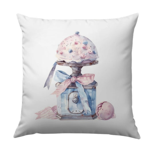 Cake Pillow, Pastel Decor Pillow, Watercolor Dessert Pillow, Kitchen Decor Pillow, Cute Foodie Pillow, Sweet Treat Pillow - Tawshia