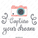 Camera Lover Mug, Capture Your Dream, Photographer Gift, Inspiring Coffee Cup, Gift for Photography Enthusiast, Unique Mug - Tawshia