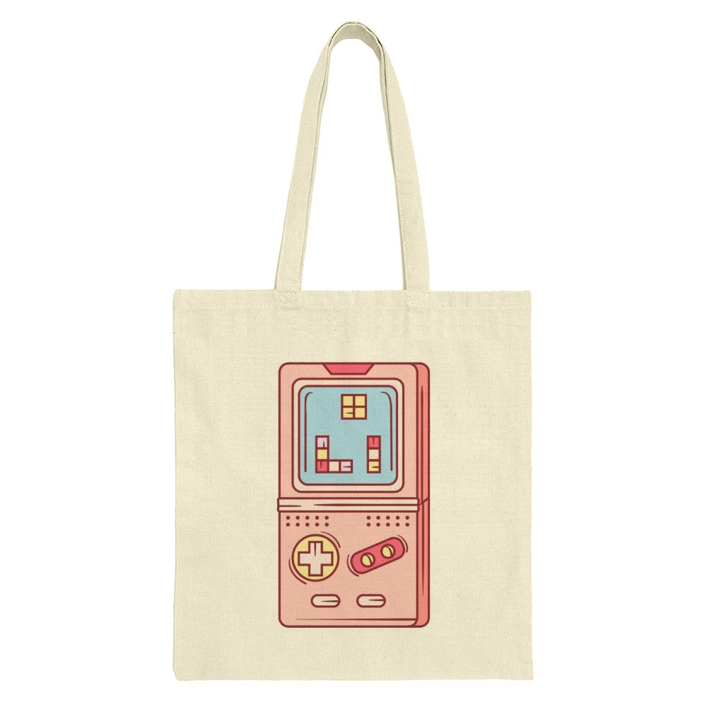 Retro Gaming Tote Bag, Brick Game Design, Nostalgic Gamer Gift, Classic Handheld, Cool Tote Bags, Stylish Everyday Bag - Tawshia
