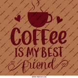 Coffee Is My Best Friend Pinback Button, Coffee Lover Gift, Funny Coffee Quote Button, Caffeine Addiction, Pinback Buttons - Tawshia