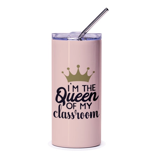Queen of the Classroom Tumbler, Teacher Gift, Back to School Tumbler, Teacher Appreciation, Teacher Tumbler with Straw - Tawshia
