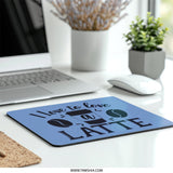 Latte Mouse Pad, Coffee Lover Gift, Cute Desk Decor, Coffee Bean Art, Work From Home Essential, Home Office, Gift for Barista, Unique - Tawshia