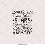 Good Friends Pocket Mirror, Like Stars Gift, Always There Mirror, Best Friend Present, Friendship Pocket Mirror, Compact Mirror - Tawshia