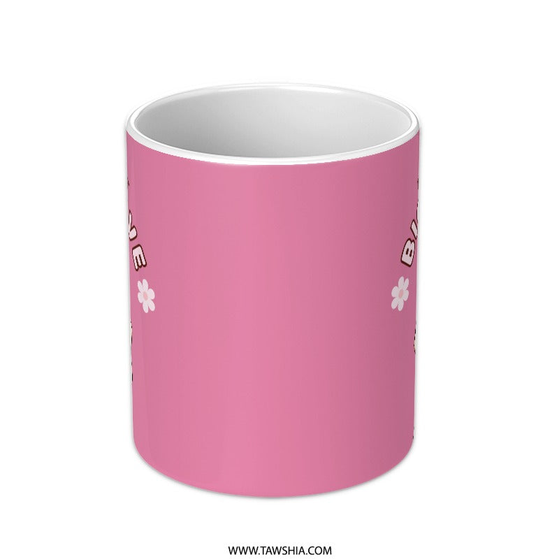 Mini Heart Big Love Mug, Finger Heart Mug, Kpop Inspired Mug, Trendy Pink Mug, Cute Coffee Mug, Gift Idea - Tawshia