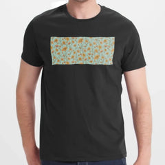 Floral Pattern Print Black Short Sleeve Shirt product