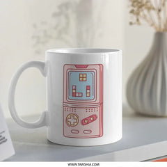 Retro Game Mug, Pink Game Console Mug, Gamer Gift Mug, Geek Mug, Nostalgic Mug, Vintage Gaming, Gaming Coffee Mug (138 characters) - Tawshia