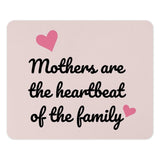 Mothers Heartbeat Mouse Pad, Family Gift, Mom Gift, Office Decor, Mothers Day, Heart Mousepad, Pink Decor, Desk Accessories - Tawshia