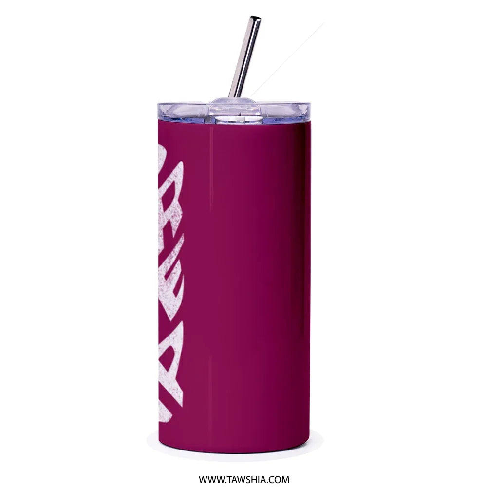 Stylish Insulated Travel Tumbler with Clear Straw product type