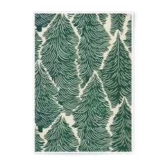 Evergreen Forest Photographic Print, Abstract Tree Art Print, Green Christmas Tree Wall Decor, Holiday Pine Tree Decor, Winter Forest Photo - Tawshia