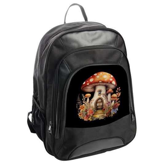 Mushroom House BackPack, Whimsical Backpack, Fairycore Backpack, Cottagecore Backpack, Unique Backpack, Fall Backpack, Autumn Backpack - Tawshia