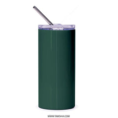 Sleek Green Insulated Tumbler With Straw Drinkware product type