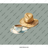 Coffee and Hat Backpack, Whimsical Drink, Fashionable Bag, Trendy Backpack, Unique Design, Everyday Backpack, Gift Idea - Tawshia