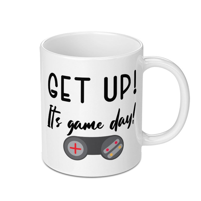 Gamer Mug, Get Up Its Game Day, Video Game Gift, Funny Gamer Mug, Gaming Addict Mug, Gift for Gamers, Gamepad Design Mug - Tawshia