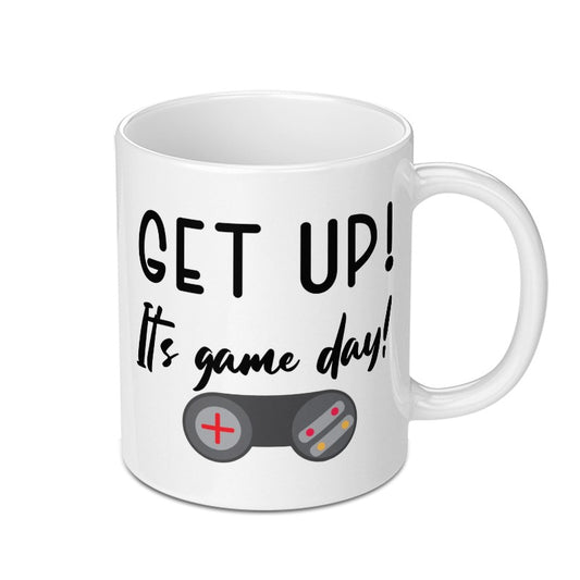 Gamer Mug, Get Up Its Game Day, Video Game Gift, Funny Gamer Mug, Gaming Addict Mug, Gift for Gamers, Gamepad Design Mug - Tawshia