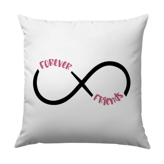 Forever Friends Infinity Symbol Throw Pillow, Best Friend Gift, Friendship Decor, Forever Friends Pillow, Home Decor Pillow - Tawshia