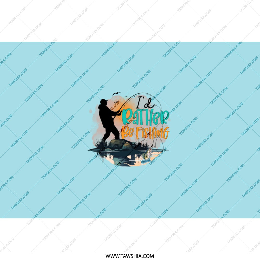 I'd Rather Be Fishing Tumbler, Outdoorsman Tumbler, Fishing Gift, Fisherman Present, Fishing Tumbler Cup, Tumblers - Tawshia