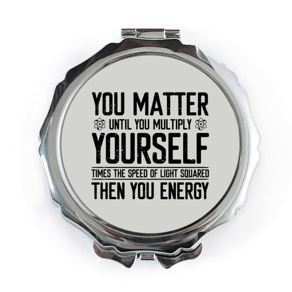 You Matter Pocket Mirror, Science Gift, Nerdy Gift, Funny Physics Gift, E mc2 Pocket Mirror, Student Gift, Energy Gift, Teacher Gift - Tawshia