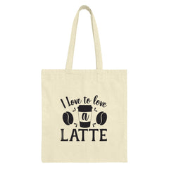 Coffee Lover Tote Bag, Latte Art Tote, Caffeine Addict Bag, Coffee Gift, Novelty Tote Bag, Daily Tote - Tawshia