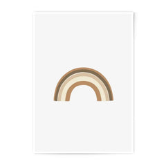 Boho Rainbow Photographic Print, Nursery Decor Print, Neutral Tone Rainbow, Minimalist Wall Art, Rainbow Art Print - Tawshia