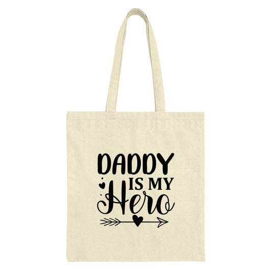 Daddy Is My Hero Tote Bag, Father's Day Gift Bag, Dad Birthday Present, Papa Gift, Gift For Father, Super Dad Tote, Hero Dad Gift - Tawshia