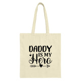 Daddy Is My Hero Tote Bag, Father's Day Gift Bag, Dad Birthday Present, Papa Gift, Gift For Father, Super Dad Tote, Hero Dad Gift - Tawshia