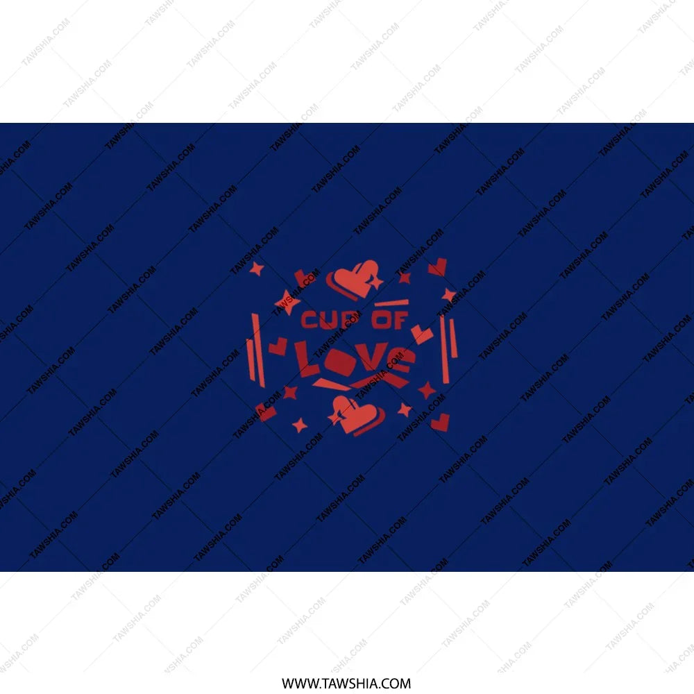Cup of Love Design on Dark Blue Background product