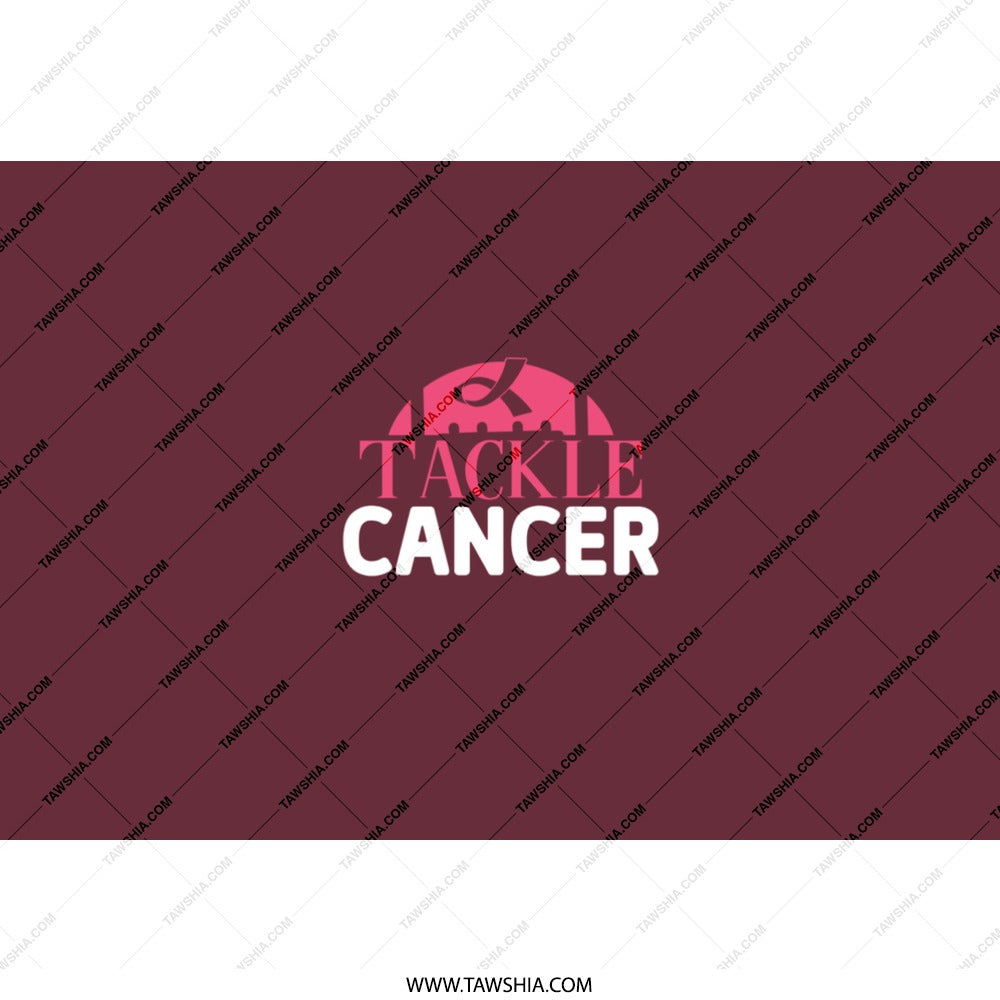 Tackle Cancer Tumbler, Awareness Tumbler, Cancer Support, Fundraiser Tumbler, Gift for Survivor, Inspirational Gift, Water Tumbler - Tawshia