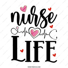 Nurse Life Tote Bag, Heartbeat Design, Nursing Gift, Future Nurse, Nurse Appreciation, Medical Worker, Everyday Tote Bag - Tawshia