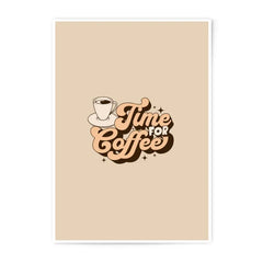 Time for Coffee Photographic Prints, Retro Coffee Cup Art, Kitchen Decor, Coffee Lover Gift, Unique Wall Art, Home Decor, Aesthetic Prints - Tawshia